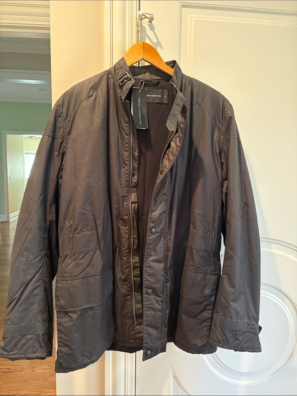 French Connection Men's Black Lightweight Quilted Jacket